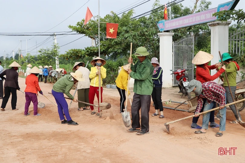 “60 ngày cao điểm xây dựng nông thôn mới” ở huyện miền núi Hà Tĩnh