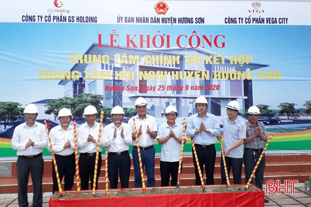 20 tỷ đồng xây dựng Trung tâm Chính trị kết hợp trung tâm hội nghị huyện Hương Sơn