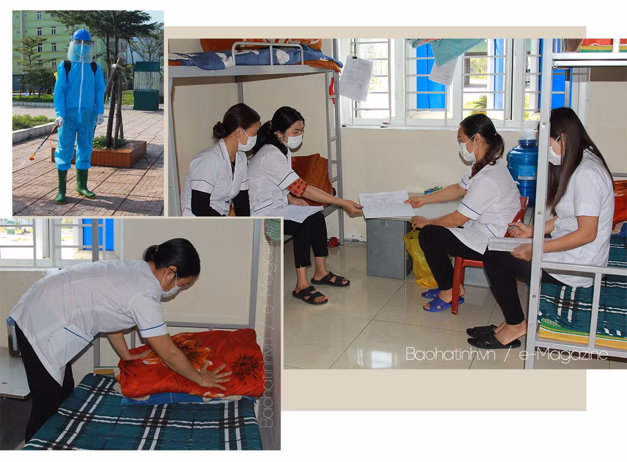 Những “chiến binh” áo trắng trong “cuộc chiến” phòng dịch Covid-19 ở Hà Tĩnh