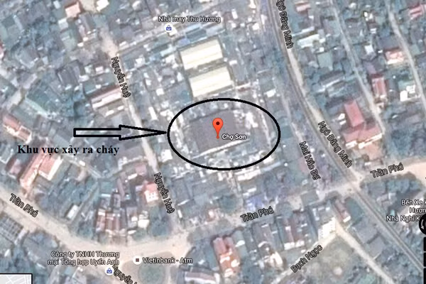 ha tinh xay ra chay lon o cho son huong khe