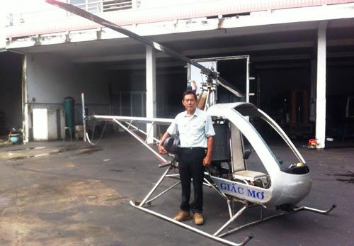 xem truc thang tu che cua ong chu gara nguoi ha tinh cat canh