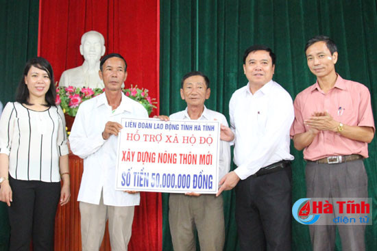 ldld tinh ho tro xa ho do 50 trieu dong xay dung nong thon moi