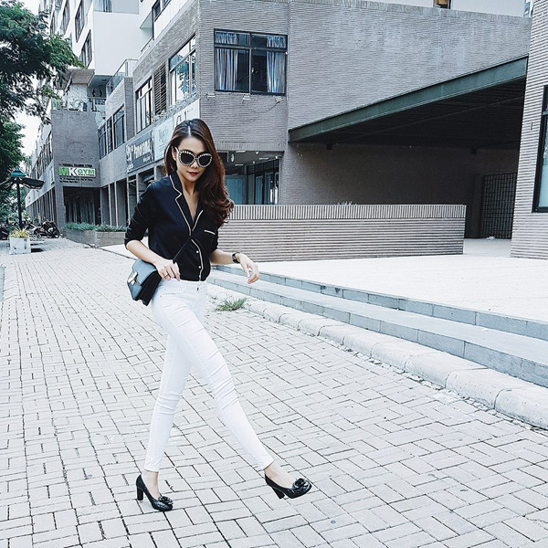 so mi pyjama mon do khong the thieu cua sao viet o mua thu nay