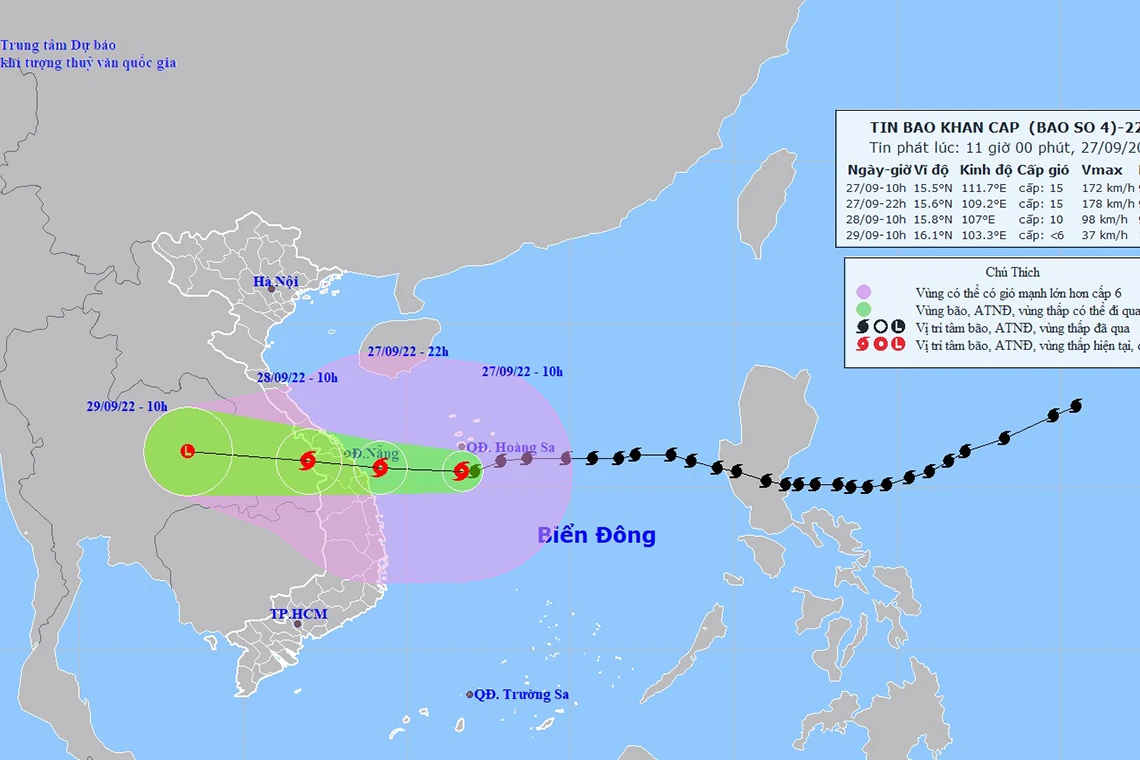 Tuyệt đối không chủ quan trước mưa lớn do ảnh hưởng hoàn lưu bão số 4