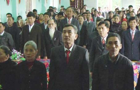 Chào cờ đầu xuân mới đã trở thành nét đẹp truyền thống ở xã Cẩm Thành (Cẩm Xuyên)