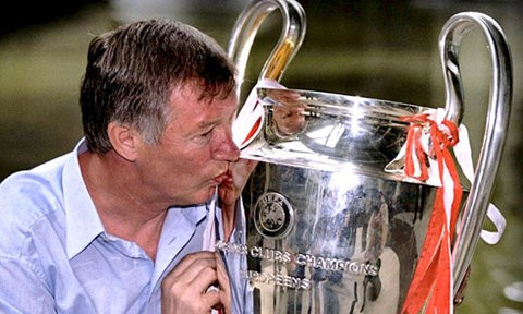 HLV Ferguson đã có hai lần lên ngôi tại châu Âu cùng với MU.