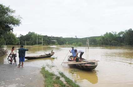 Trận lũ sớm đầu tháng 9 vừa qua đã gây nhiều thiệt hại cho huyện miền núi Hương Khê