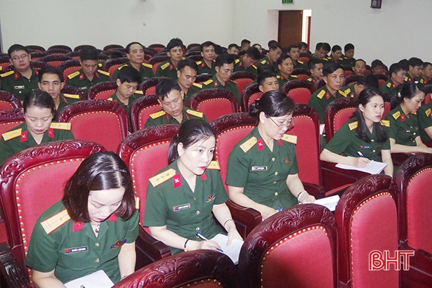 Đảng ủy Quân sự Hà Tĩnh học tập, quán triệt Nghị quyết Đại hội XIII của Đảng
