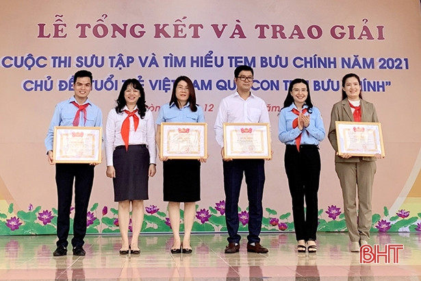 Thiếu nhi Hà Tĩnh đạt 4 giải thưởng cuộc thi sưu tập tem bưu chính