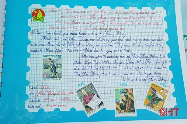 Thiếu nhi Hà Tĩnh đạt 4 giải thưởng cuộc thi sưu tập tem bưu chính