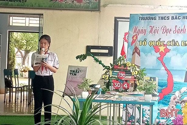 Gần 1.300 học sinh thị xã Hồng Lĩnh tham gia ngày hội đọc sách 