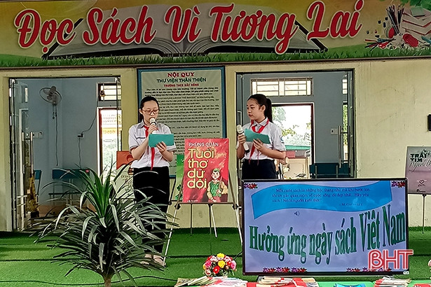 Gần 1.300 học sinh thị xã Hồng Lĩnh tham gia ngày hội đọc sách 