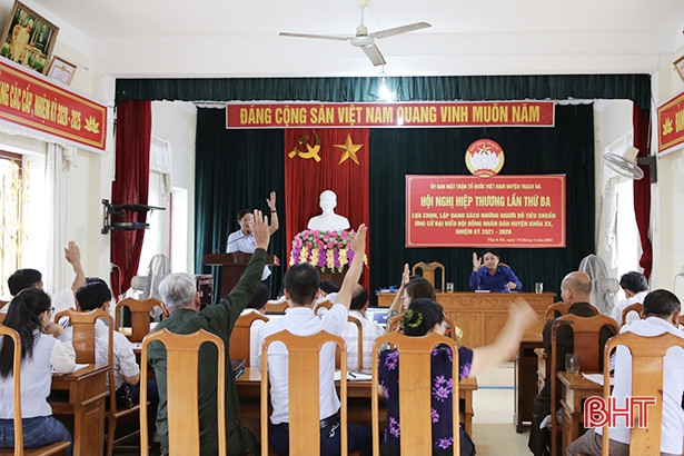 55 người ứng cử đại biểu HĐND huyện Thạch Hà nhiệm kỳ 2021 - 2026