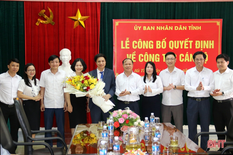 Công bố quyết định bổ nhiệm Giám đốc BQL Dự án đầu tư xây dựng khu vực KKT tỉnh Hà Tĩnh