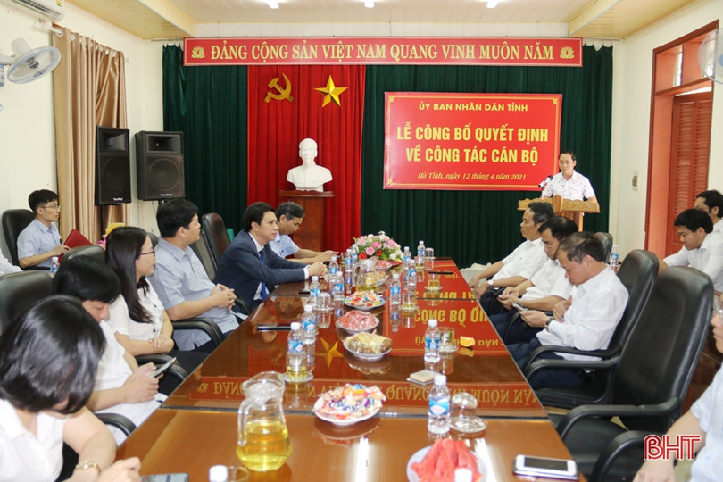 Công bố quyết định bổ nhiệm Giám đốc BQL Dự án đầu tư xây dựng khu vực KKT tỉnh Hà Tĩnh