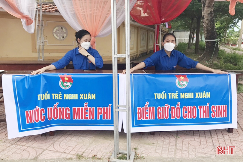 Hà Tĩnh triển khai các đội tình nguyện tiếp sức mùa thi tại 36 điểm thi vào lớp 10 THPT
