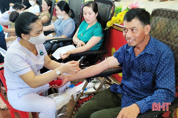 Ngày hội hiến máu tình nguyện ở Lộc Hà
