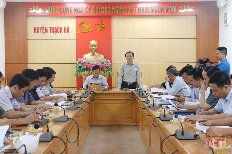 Thực hiện tốt “4 tại chỗ” trong phòng chống thiên tai ở Thạch Hà