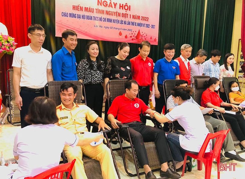 Ngày hội hiến máu tình nguyện ở Lộc Hà