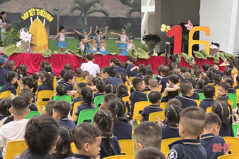 Ngày vui của các bé Trường Mầm non Trung Kiên