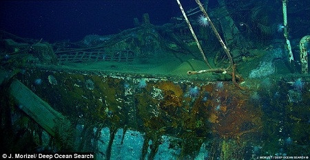 Con tàu sau nhiều thập kỷ tưởng bị mất tích vĩnh viễn cuối cùng đã được tìm thấy, hiện giờ nó đã bị gãy mục làm đôi và nằm sâu dưới lớp bùn ở đáy biển.