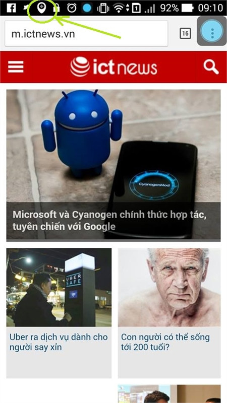 Điện thoại sẽ đổ chuông dù đang bật chế độ im lặng kèm biểu tượng thông báo từ Trình quản lý thiết bị. Nhấn nút nguồn để tắt chuông.