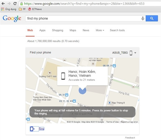 Cách tìm điện thoại Android bị mất nhờ "find my phone" ảnh 8