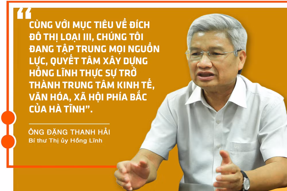 Xây dựng thị xã Hồng Lĩnh trở thành trung tâm kinh tế, văn hóa, xã hội phía Bắc Hà Tĩnh