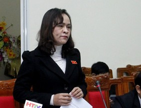 Bà Nguyễn Thị Nữ Y - Đại biểu huyện Lộc Hà