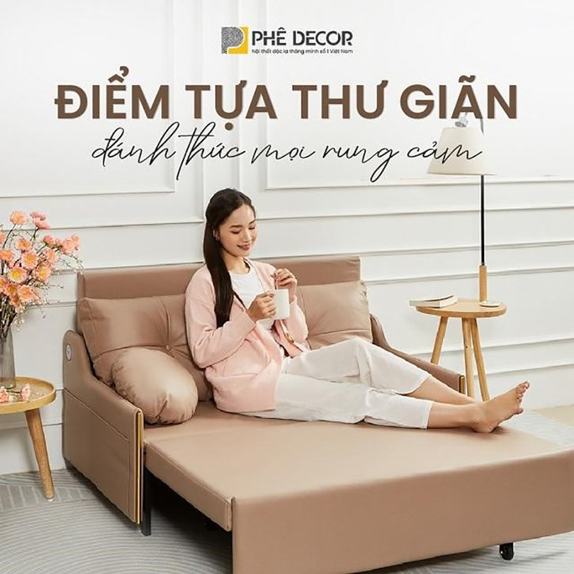 Sofa giường Phê Decor chinh phục mọi khách hàng giường Phê Decor 1.jpg