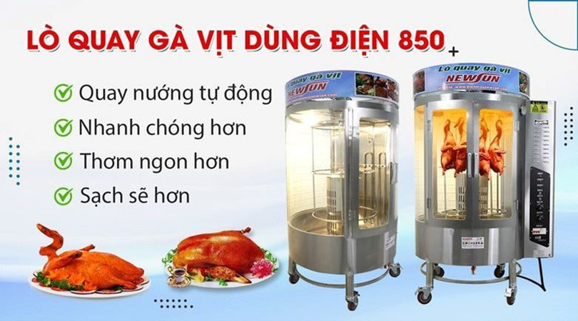 Lò quay vịt gà heo dùng điện 850 Top 3 mẫu lò 3.jpg