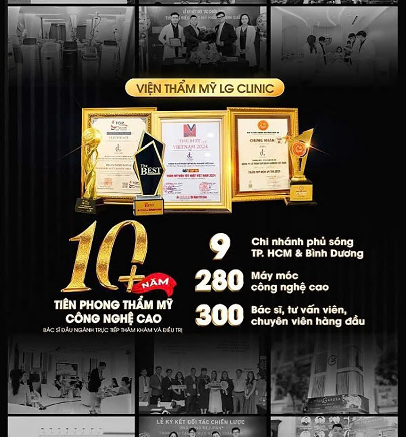 LG Clinic sở hữu nhiều công nghệ độc quyền và đạt được giải thưởng "TOP 10 thẩm mỹ viện tốt nhất Việt Nam 2024" lg-clinic-2.jpg