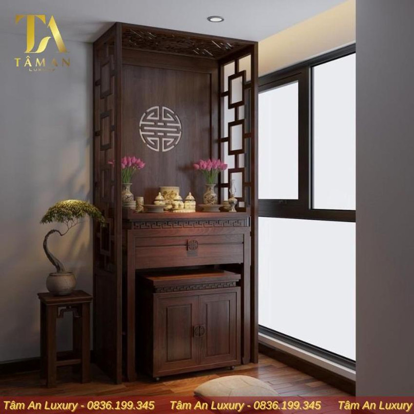 Mẫu bàn thờ chung cư đẹp TA02 với thiết kế phù hợp với mọi không gian Top 5 mẫu bàn thờ 3.jpg
