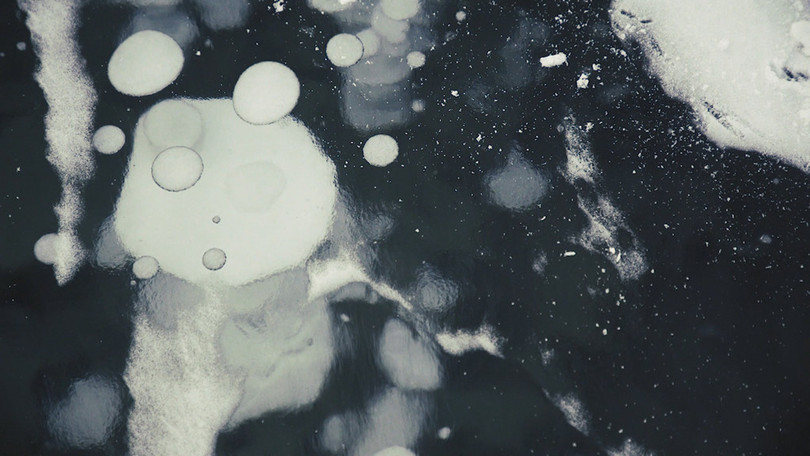 Hồ bong bóng băng kỳ lạ ở Canada hình ảnh 5 Hồ bong bóng băng kỳ lạ ở Canada