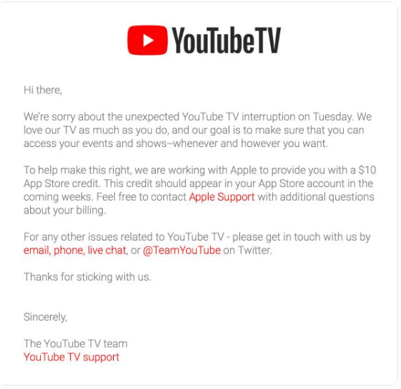 YouTube “bồi thường” người dùng một khoản tiền vì sự cố sập mạng