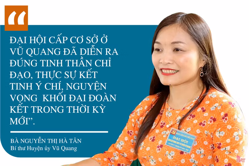 Sáng tạo, linh hoạt trong triển khai, Vũ Quang hoàn thành sớm đại hội Đảng cấp cơ sở