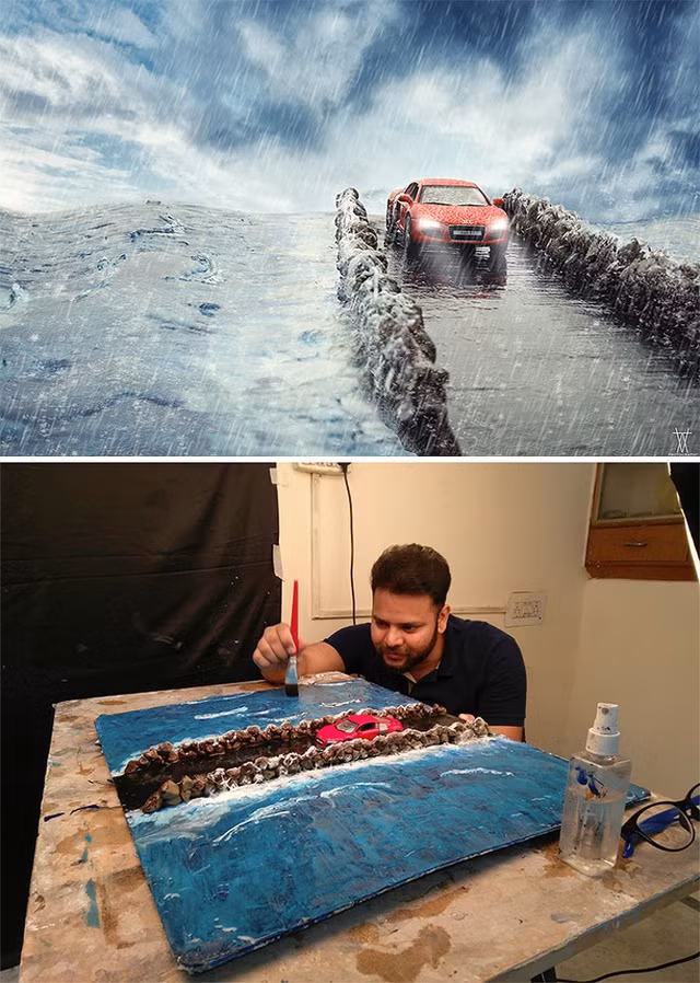 Hậu trường hài hước của những bức ảnh đẹp lung linh trên mạng