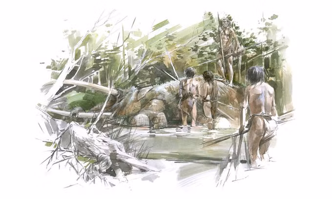 Khai quật hóa thạch voi 300.000 năm tuổi