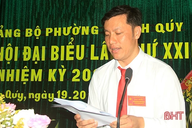 Nhiều địa phương ở Hà Tĩnh tổ chức đại hội Đảng nhiệm kỳ 2020 - 2025