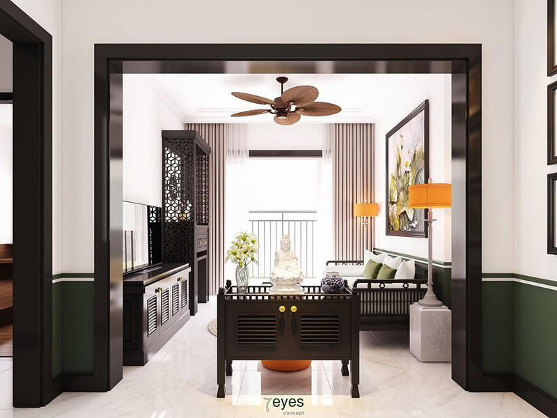 Căn hộ hoài cổ theo kiến trúc Đông Dương của vợ chồng 9X