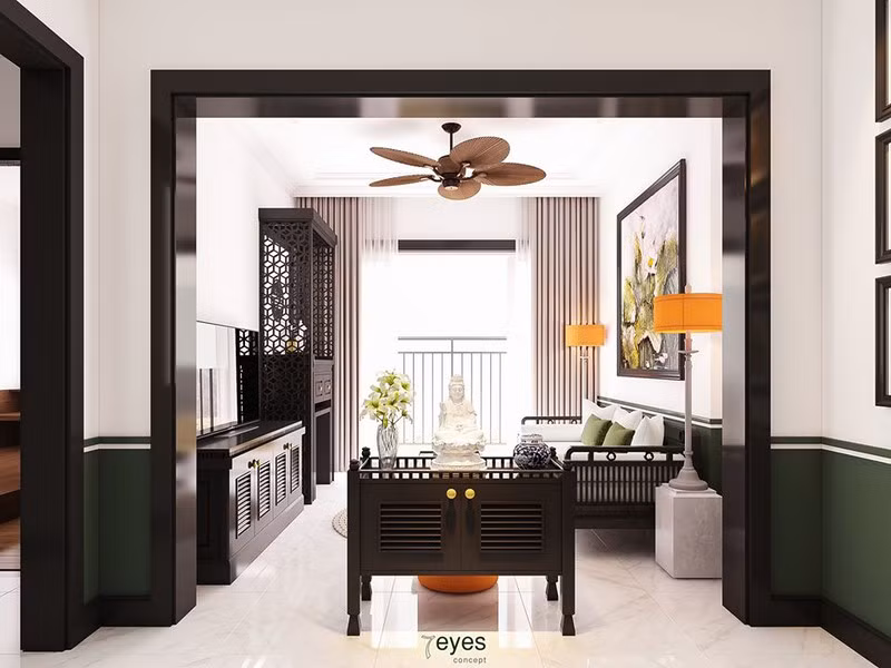 Căn hộ hoài cổ theo kiến trúc Đông Dương của vợ chồng 9X