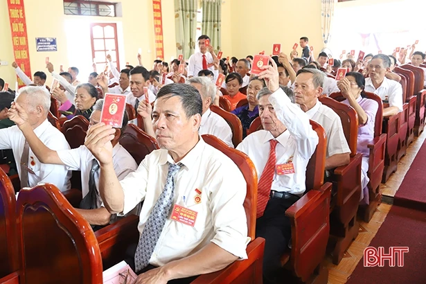 Nhiều địa phương ở Hà Tĩnh tổ chức đại hội Đảng nhiệm kỳ 2020 - 2025