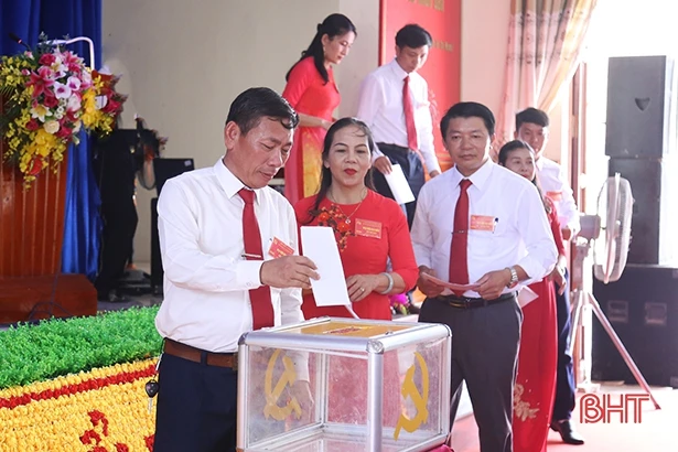 Nhiều địa phương ở Hà Tĩnh tổ chức đại hội Đảng nhiệm kỳ 2020 - 2025