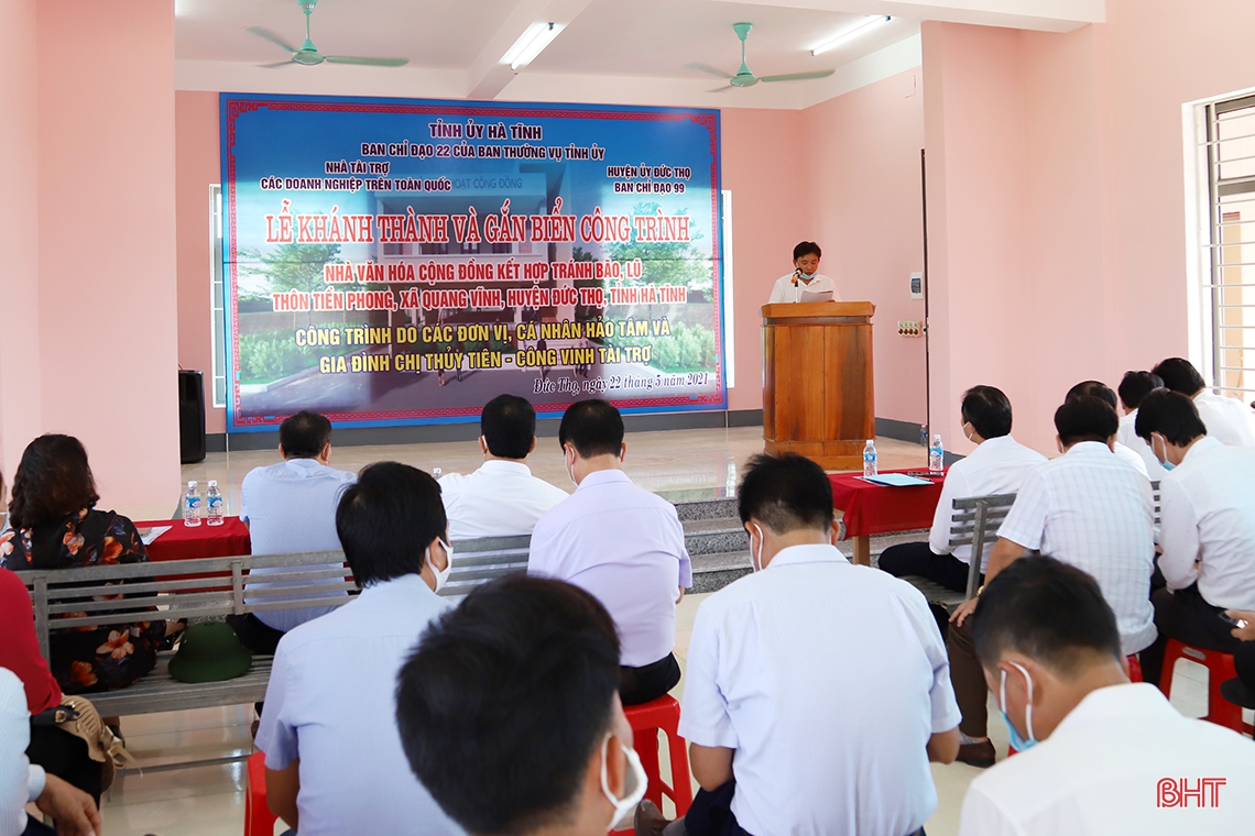 Cận cảnh những nhà văn hóa cộng đồng kết hợp tránh trú bão, lũ ở Hà Tĩnh