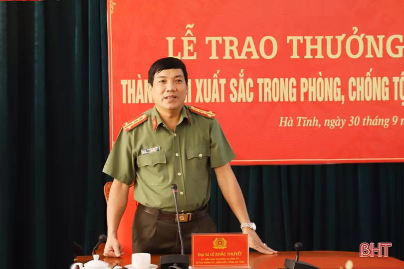 Trao thưởng các lực lượng phá vụ án mạng gây xôn xao dư luận ở TP Hà Tĩnh