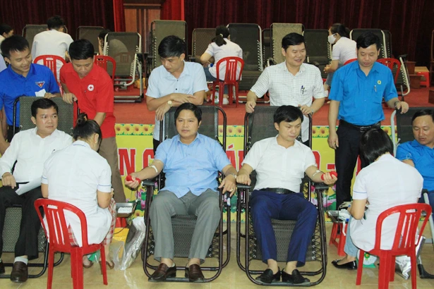 Ngày hội hiến máu ở Nghi Xuân