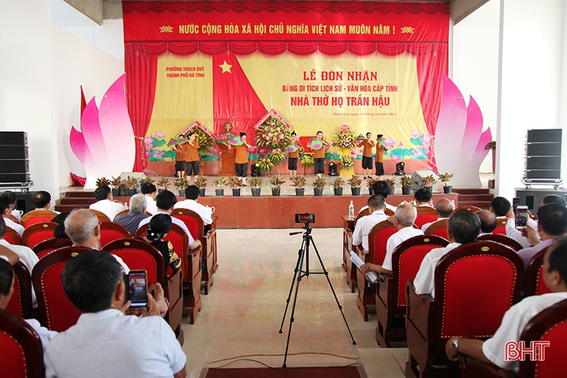 Nhà thờ dòng họ Trần Hậu ở Hà Tĩnh đón bằng Di tích lịch sử - văn hóa cấp tỉnh