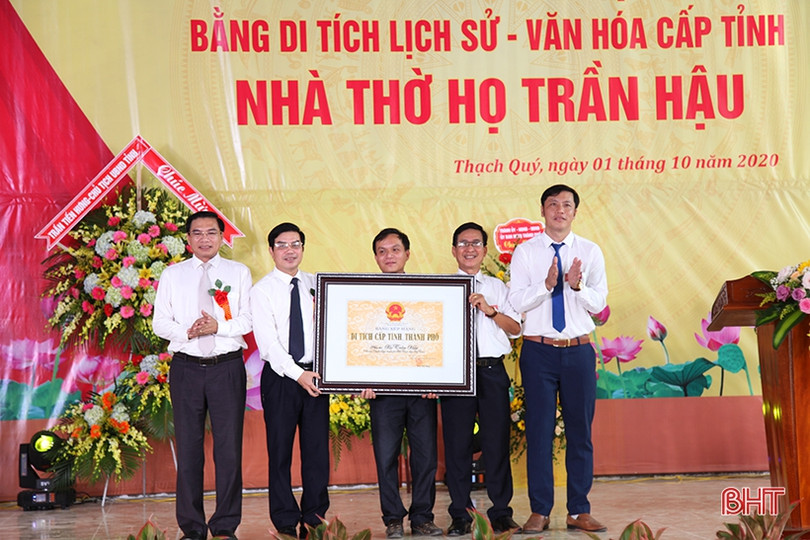 Nhà thờ dòng họ Trần Hậu ở Hà Tĩnh đón bằng Di tích lịch sử - văn hóa cấp tỉnh