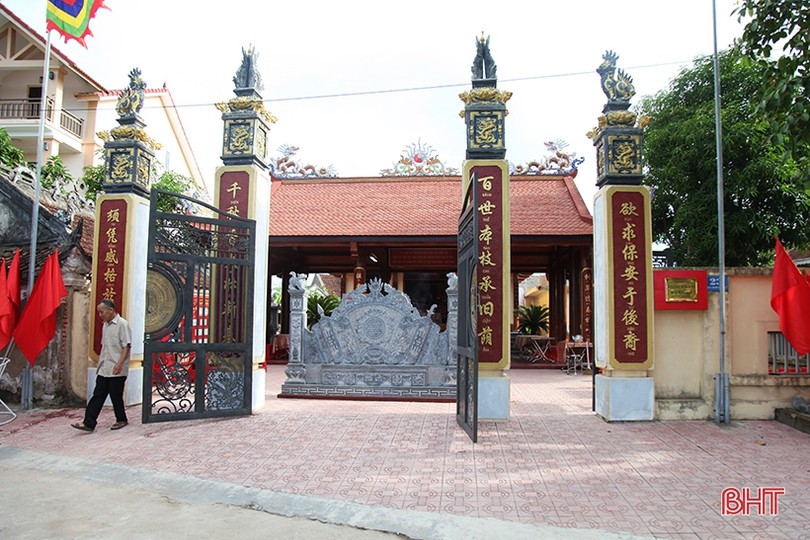Nhà thờ dòng họ Trần Hậu ở Hà Tĩnh đón bằng Di tích lịch sử - văn hóa cấp tỉnh