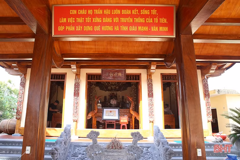 Dòng họ Trần Hậu ở Hà Tĩnh tỏa bóng tiền nhân